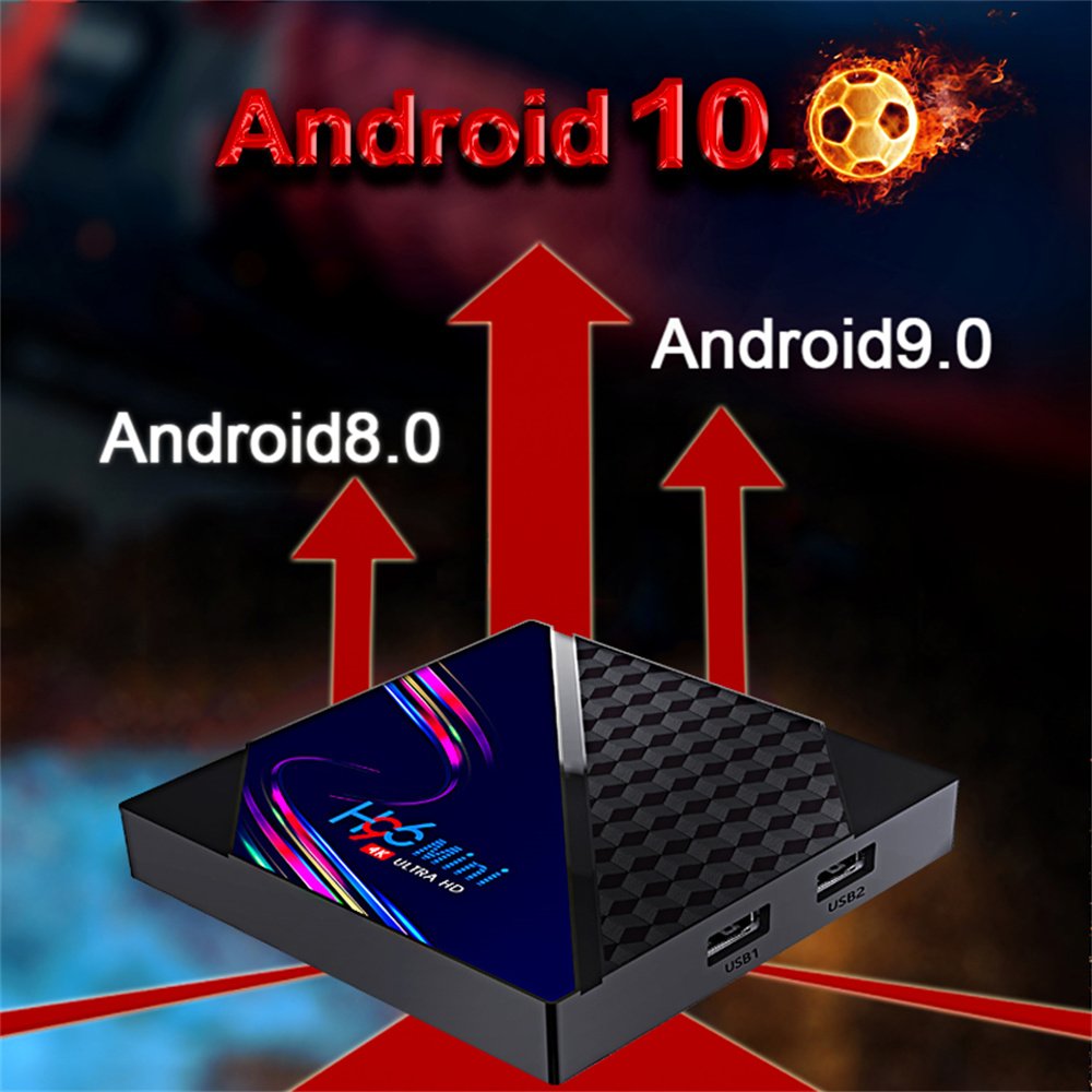 H96 mini V8 Android 10.0 RK3228A 1GB 8GB 2GB 16GB 2.4GB Wifi 4K TV Box Smart Set-Top Box H96 MAX
