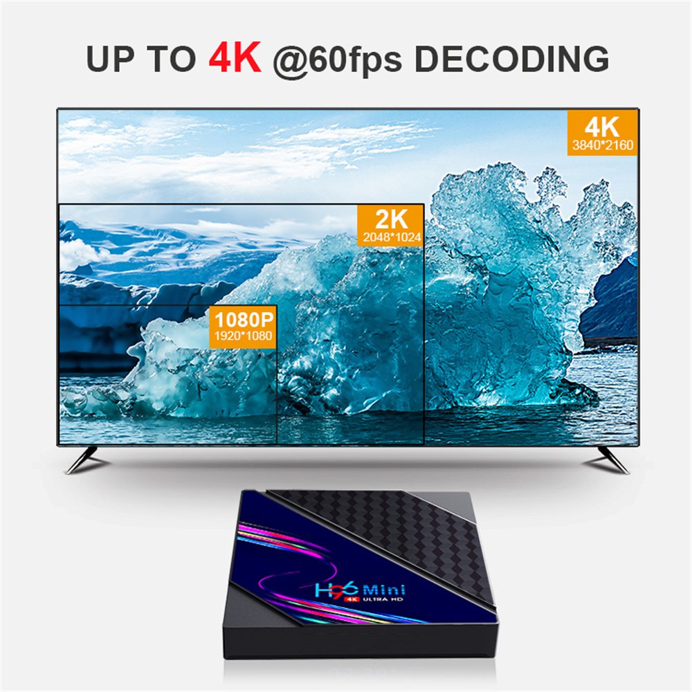 H96 mini V8 Android 10.0 RK3228A 1GB 8GB 2GB 16GB 2.4GB Wifi 4K TV Box Smart Set-Top Box H96 MAX