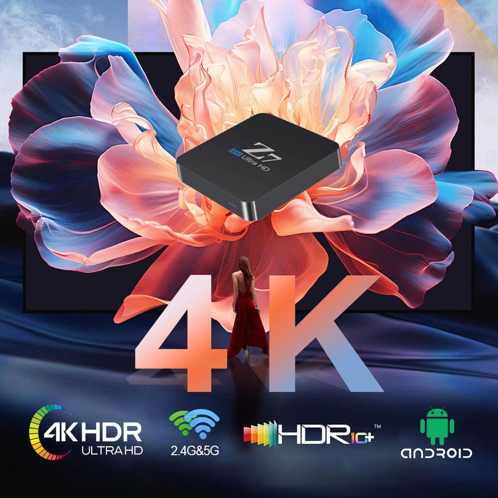 Popular cheap sale IPTV box 1+8gb 2+16gb Allwinner h313 z7 for dual wifi set-top box Android 10.0 os 4K Smart tv box