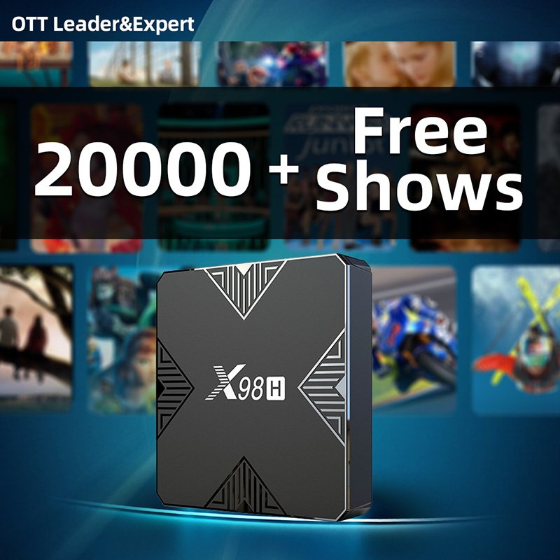 Allwinner H618 X98 Game Digital 2GB 16GB 2.4g 5g Dual Wifi BT Smart Android OTT IP TV Box Internet STB set-top box