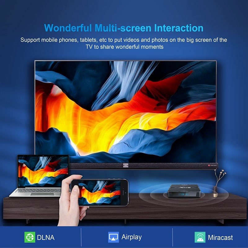 Allwinner H618 X98 Game Digital 2GB 16GB 2.4g 5g Dual Wifi BT Smart Android OTT IP TV Box Internet STB set-top box