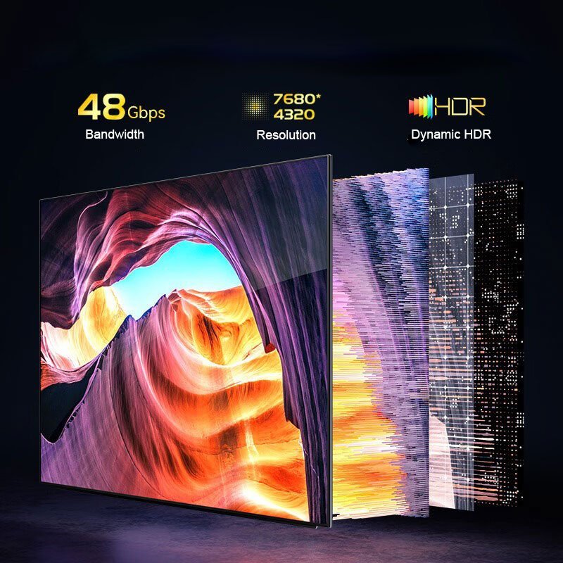 HDMI2.1 Fiber Cable 4K 8K AOC Ultra AOC Active 10M 20M 30M 40M 50M 60M 70M 80M 90M Fiber Optical HDMI Cable