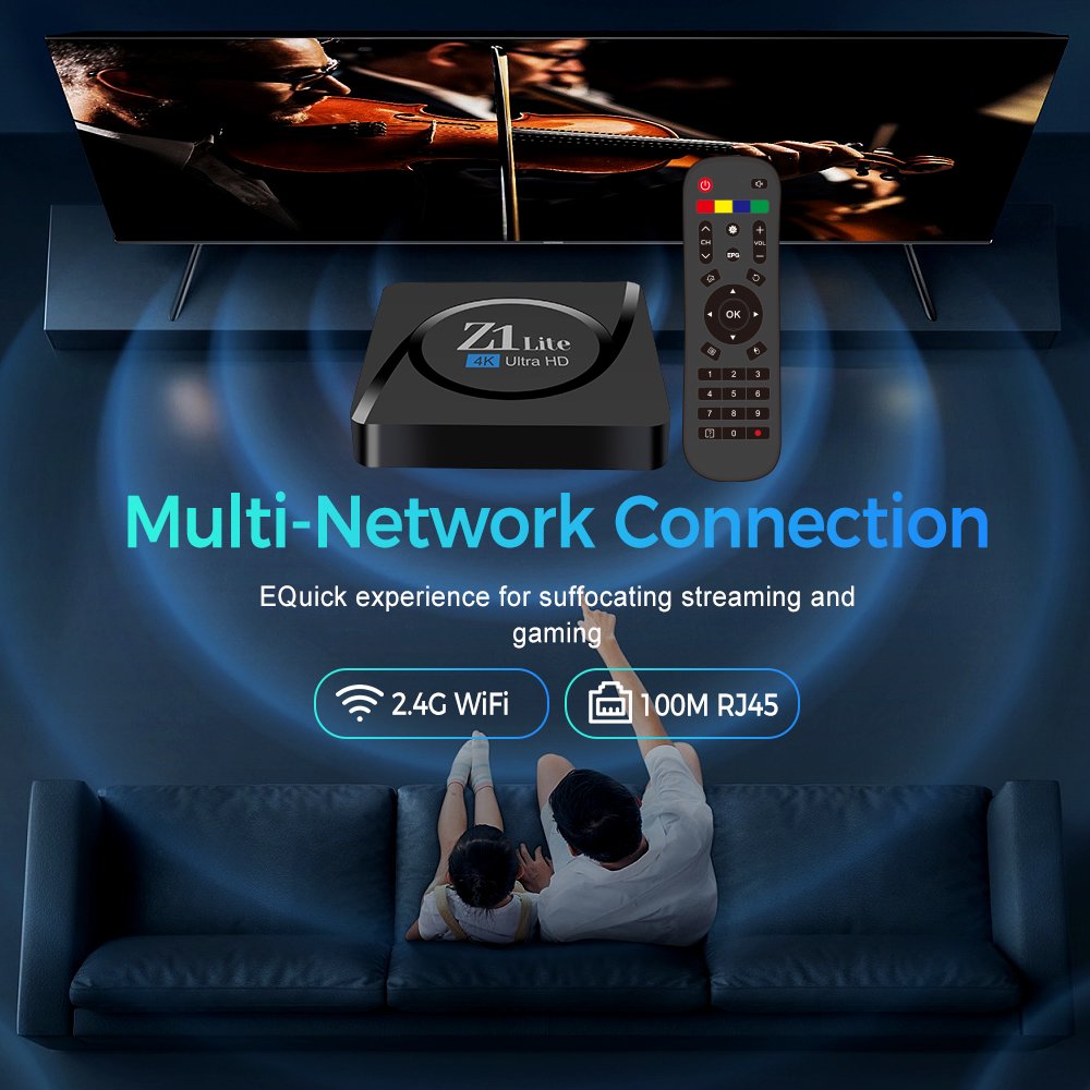 Custom OEM High Quality Z7 5G WIFI Set Top TV Box Android 4K Smart H313 Set Top Box with 2.4G Wireless Remote