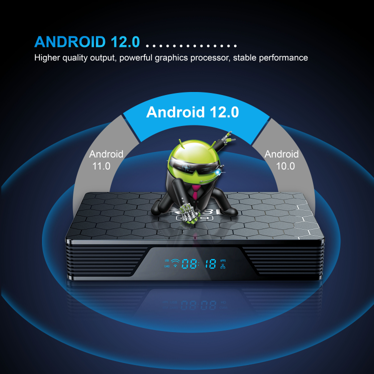 X98H Pro 8K Hdr10+ 2.4/5G Dual Wifi6 Allwinner H618 Android 12 Tv Box 3.0 USB Interface BT 5.0 Set-Top Box
