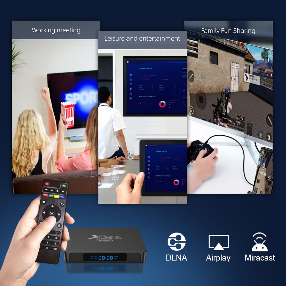 X96q pro Super Android 11.0 TV Box Allwinner H3 Smart TV Box 4K Set Top Box 2GB 16GB tv ott