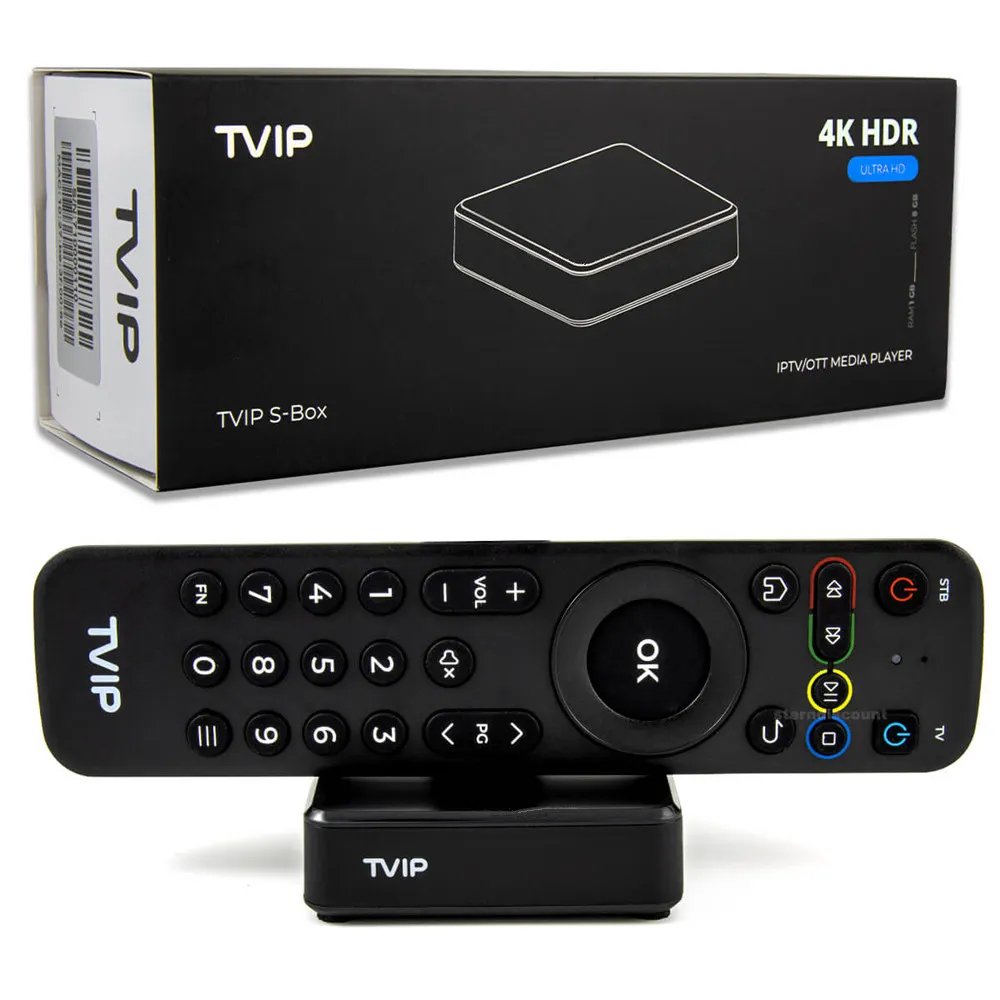Best TVIP 710 S905W2 1G 8G Android 11 TV Box Streaming Box Smart Set top box Support Protal IPTV Media Player