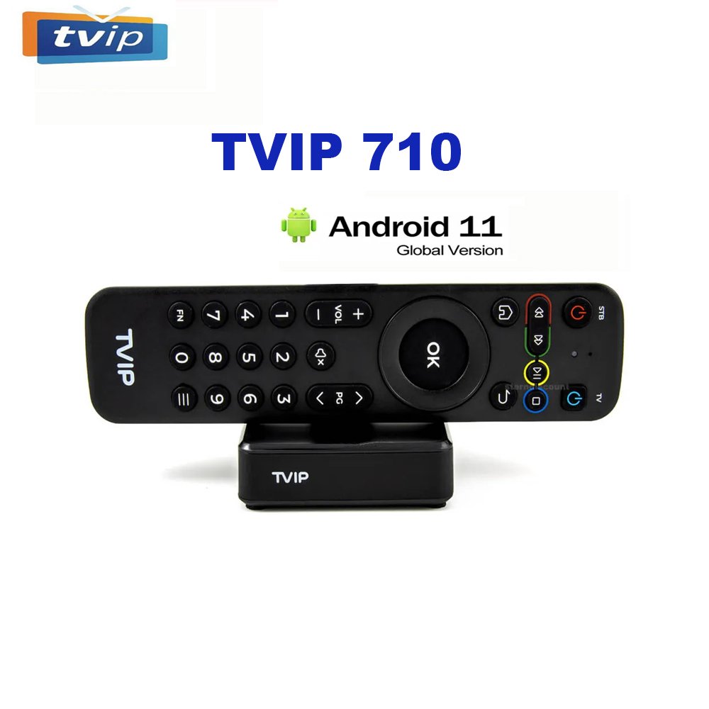 Best TVIP 710 S905W2 1G 8G Android 11 TV Box Streaming Box Smart Set top box Support Protal IPTV Media Player