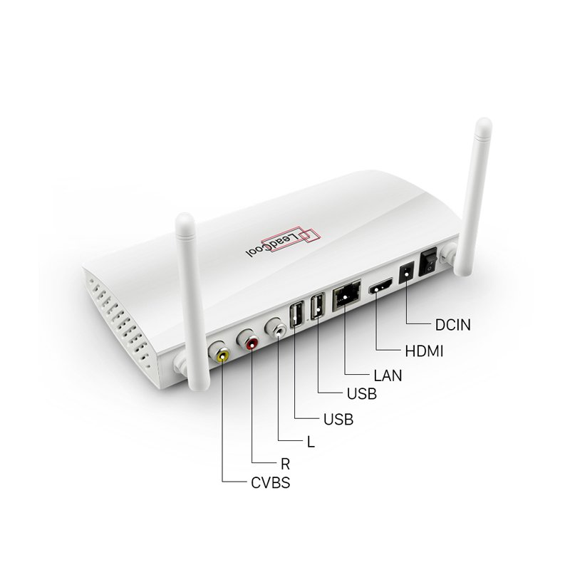Leadcool Set-top Box 1+8S905W Android9.0 2.4Gwifi 100M Network Support 4k