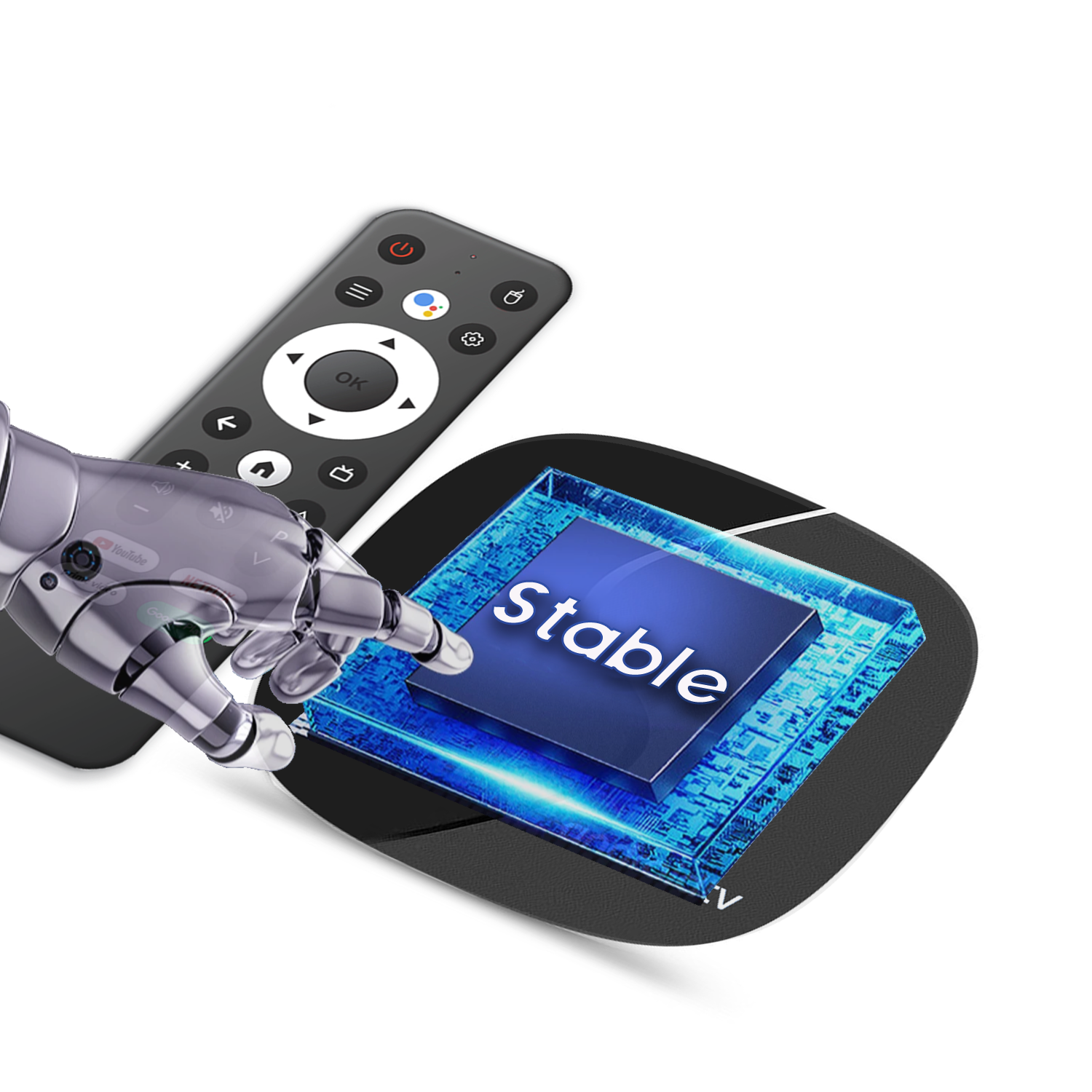 Mega Free test smarter TV 4k tv box stick Smart Set Top Box with TV channels for 1YEAR