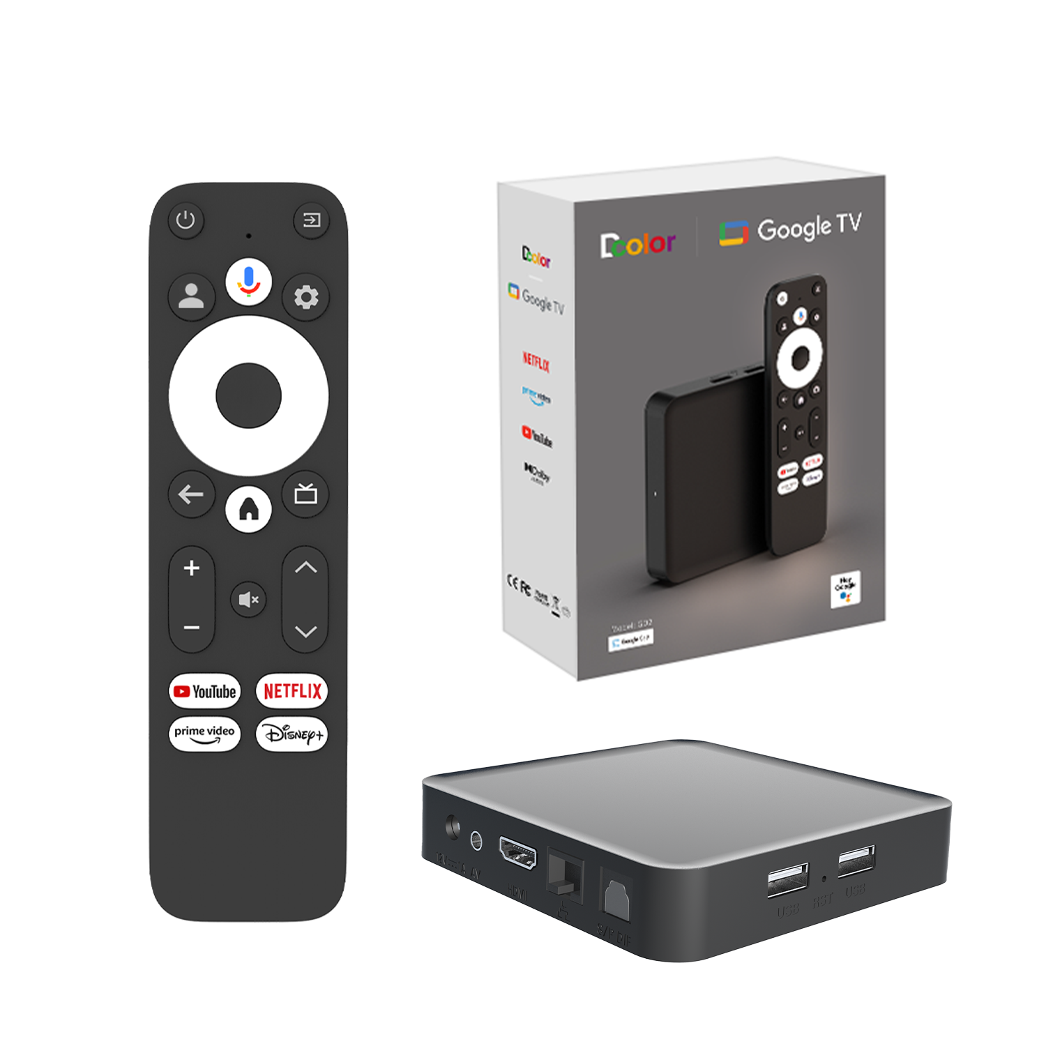 Global Smart TV Box Android 12 OS Amlogic S905Y4 2GB 32GB 4K HDR 10 AV1 Google Certifications Set Top Box Android 12