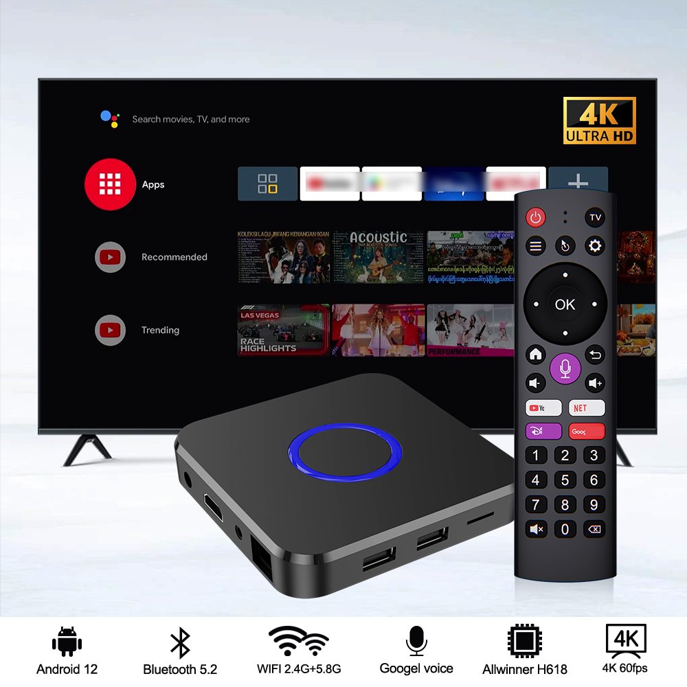 Topleo android tv box 2gb 16gb 4gb 32gb wifi 6 android 12 4k 2024 set top box android tv boxe