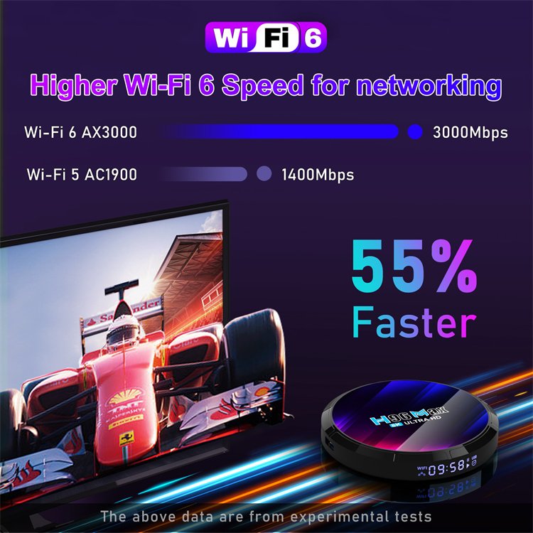 Android TV Box H96MAX RK3528 4GB RAM, 64GB ROM, Android TV Box
