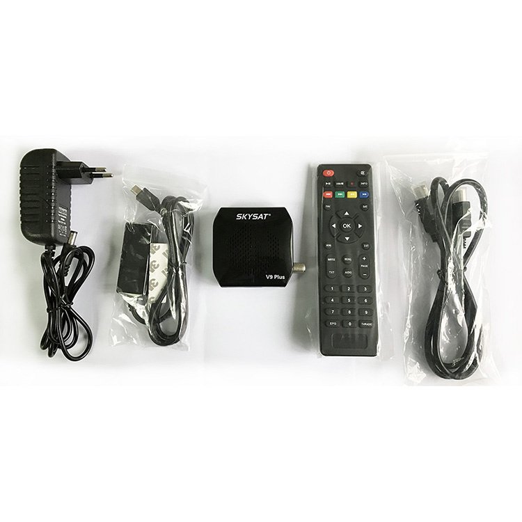 Super mini Set Top Box 1080P Full HD DVB S2 digital Satellite Receiver Free to air support USB WIFI PowerVu CS SKY-SAT V9 PLUS