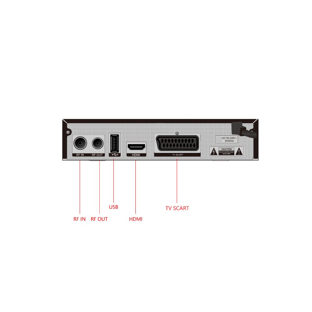 TDT hd decoder WIFI H.264/H.265 DVB T2 TV Receiver Decoder Youtube dvb-t2 2K Set Top Box