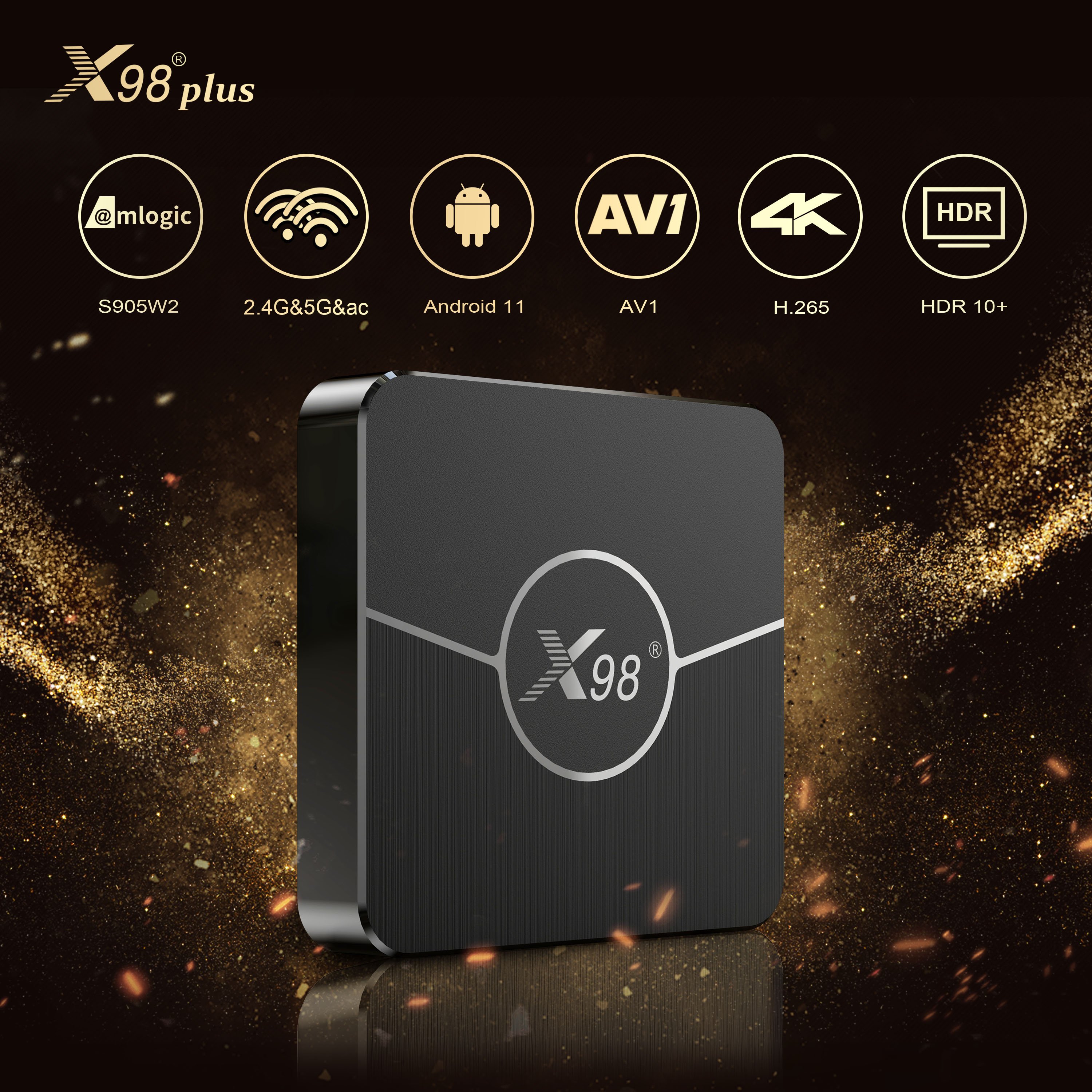 Discount offer Satisfaction guarantee Android11 4K online set-top TV box x98 plus Smart Box Support Multi Languages