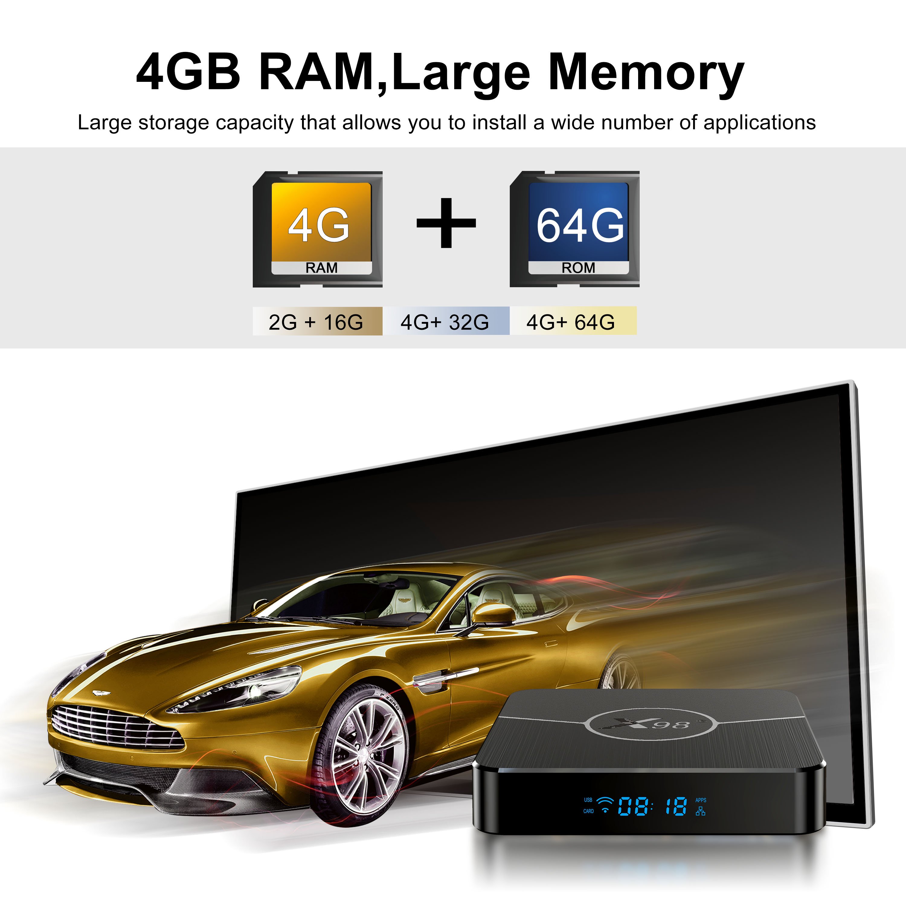 Discount offer Satisfaction guarantee Android11 4K online set-top TV box x98 plus Smart Box Support Multi Languages