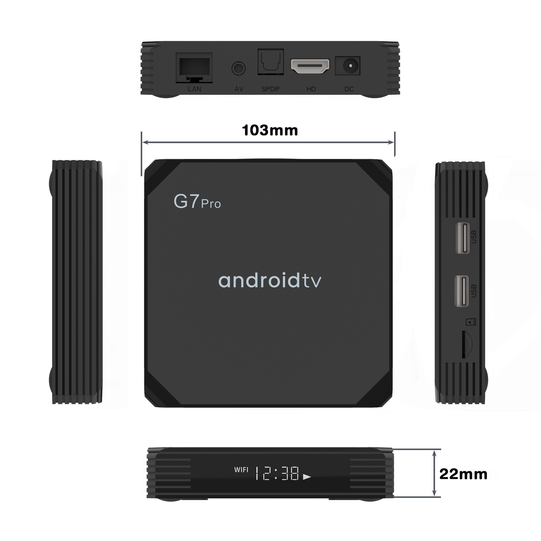 2023 TV BOX Android 11.0 G7 pro ATV Amlogic S905Y4 Quad Core 4GB 32GB 5G dual wifi Android 11 4K smart tv Set top box g7 mini
