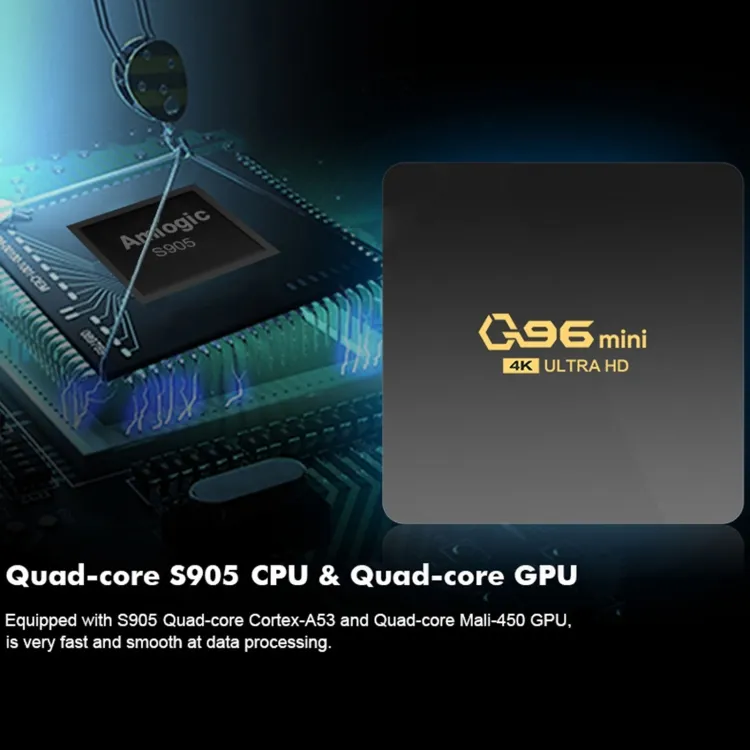 Q96 mini 4K HD Android 7.1 Amlogic S905 Quad Core 1GB+8GB Set Top box tv Digital tv box 4K