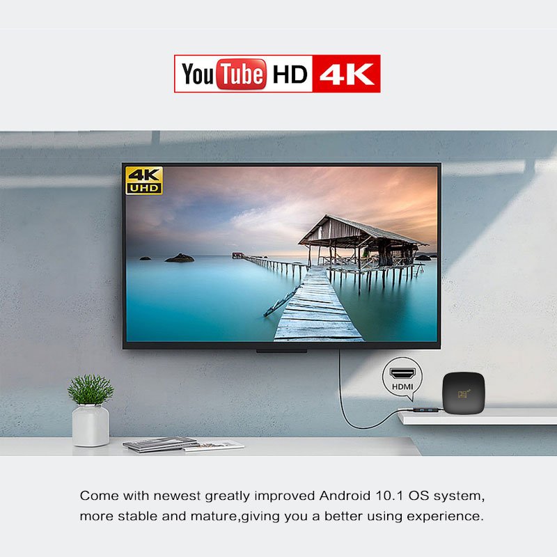 Factory Price Tv box D9 2.4G WiFi android 10 smart tv box amlogic S905L 4k set-top box