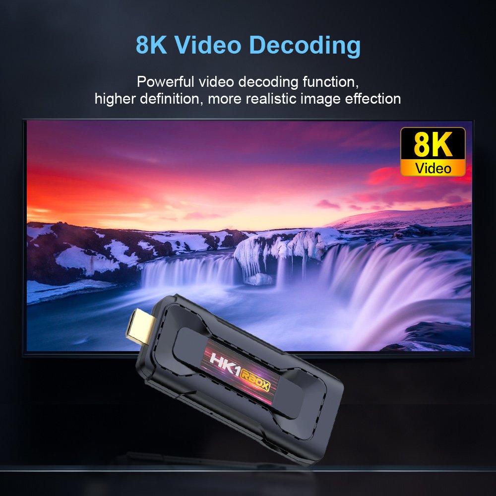 2024 New Arrival HK1 D8 4k Android 13 Android TV Stick RK3528 Internet Tv Box hk1 Smart Set Top Box