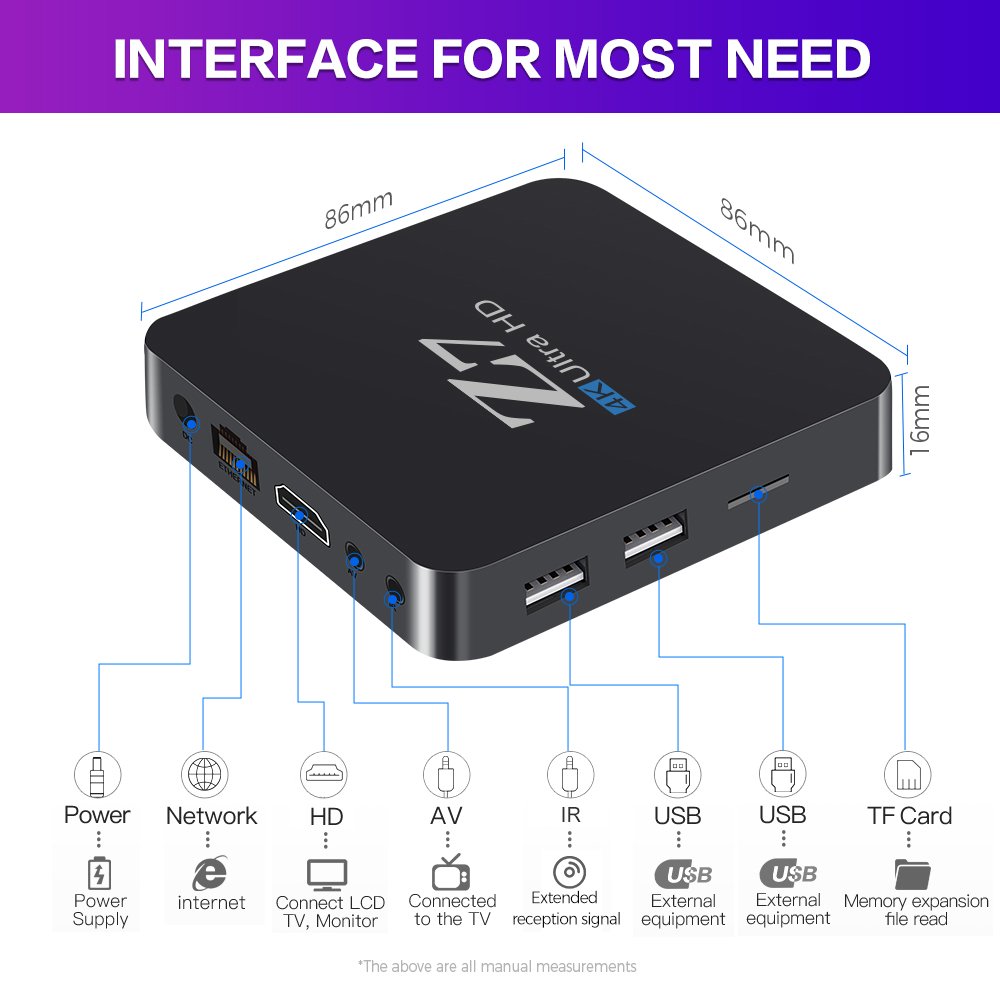 New OEM Z7 TV Box 2GB 8GB Dual Wifi ATV Set Top Box H313 ATV Dual Wifi Android TV Box