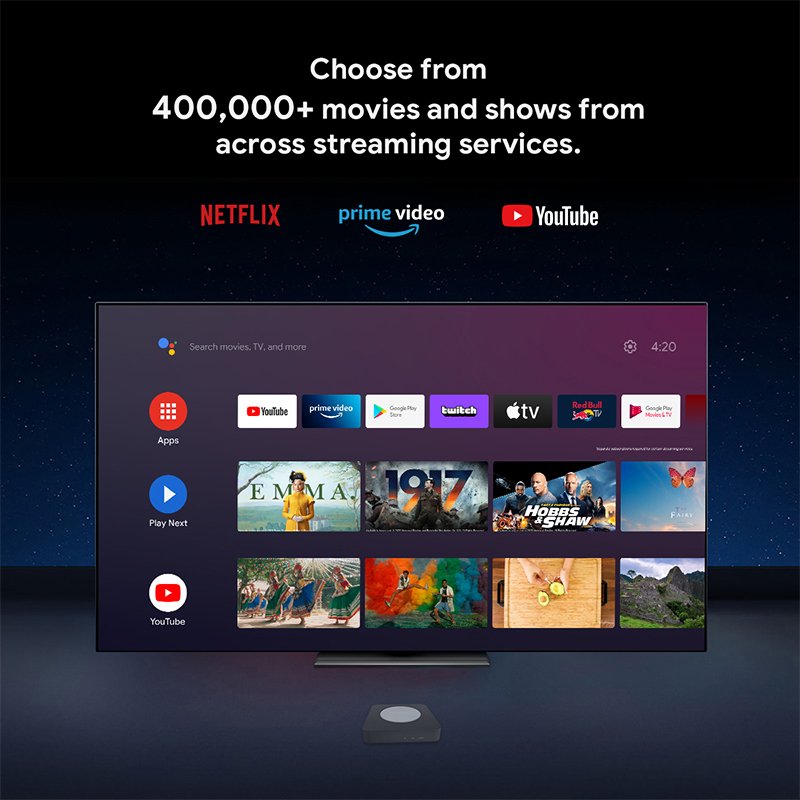 Mecool KM2 PLUS Android 11 Amlogic S905Y4 Google TV Box Certified 5G Wifi BT Remote Control Top Box 2GB ROM 16GB 8k Set Top Box