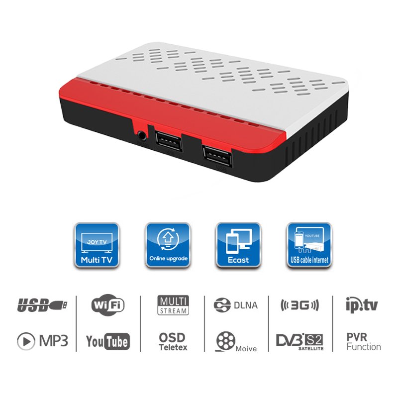OEM HD mpeg4 free to air iks server dvb-s2 Digital satellite tv decoder receiver for Africa multistream FTA set-top Box