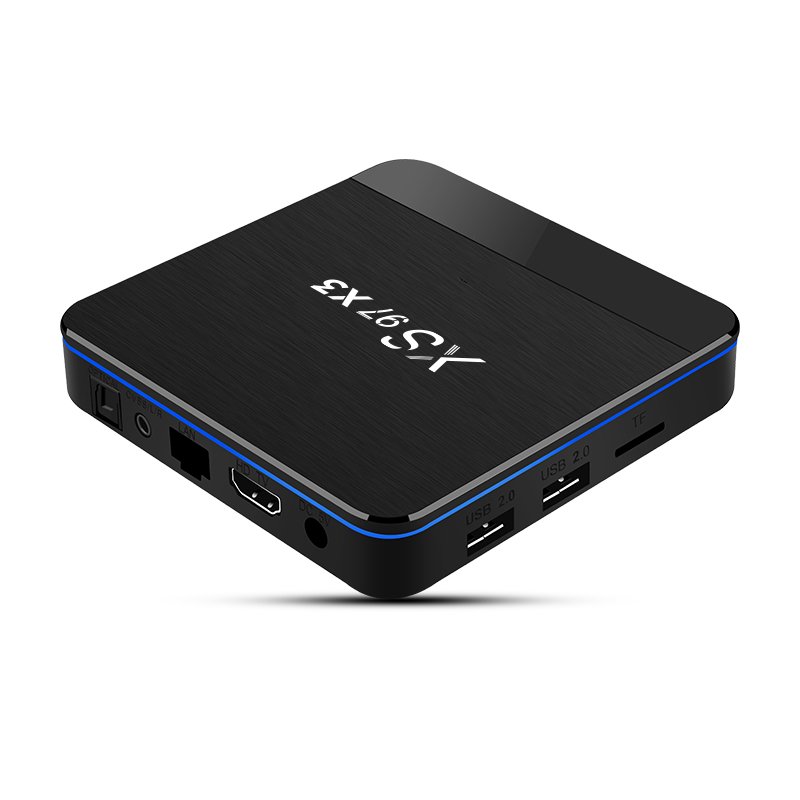 Best Brand 2024 XS97 X3 4+32 10+ HDR Android TV Box 2.4G WiFi S905X3 Quad Core 10+ HDR 32GB ROM H.265 Features Android 9