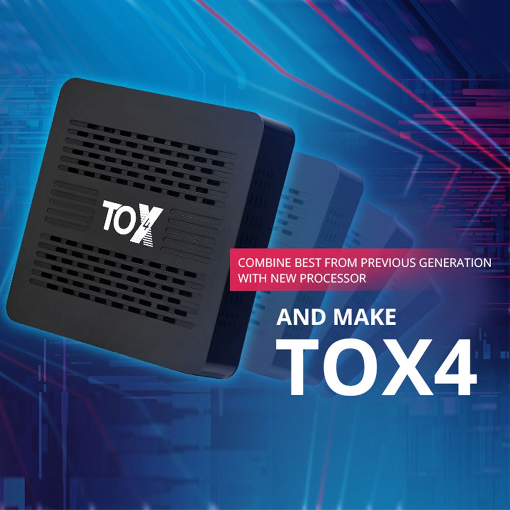 TOX4 Android13 Smart TVBox 4GB 32GB RK3528 Dual Wifi 1000M LAN BT5.0 Support H.265 4K 60fps DLNA USB3.0 Media Player Set Top Box