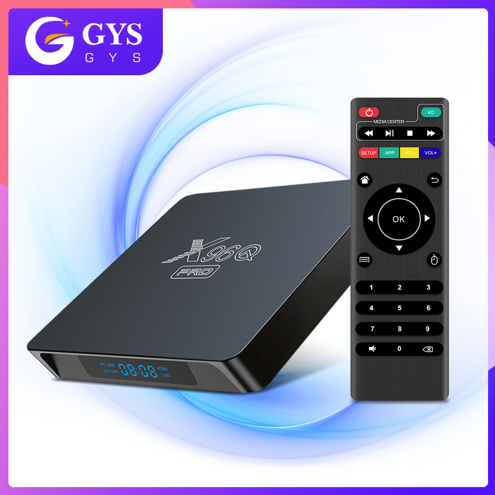 Quanzhi H313 X96Q PRO 1G+8G Android TV Box 4K Octa Core Set-Top Box with Android 10 & 11 for Foreign Trade