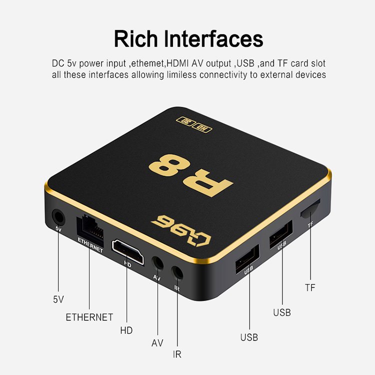 Factory Directly BYINTEK Q96 M2 4K Amlogic S905Y4 Android 11 Tv Box Ultra Optional 2GB+16G Set-Top Box 2023 2.4GHZ 5.8GHZ Tv