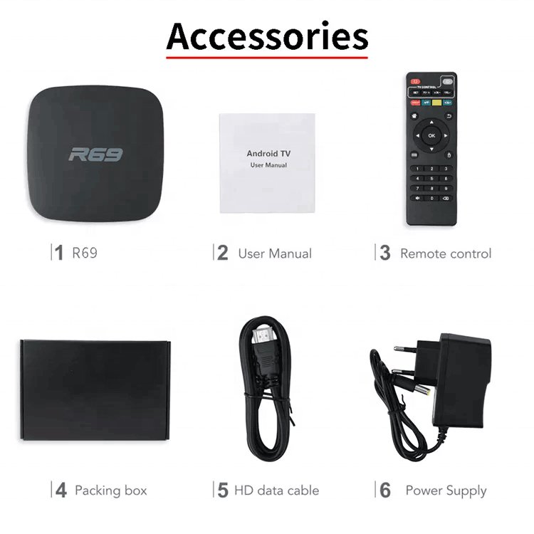 NOSTON R69 4K Box Android 7.1 Allwinner H3 Quad-Core 1G8G 2G16G 2.4GHz WiFi HD Media Player Set Top Box