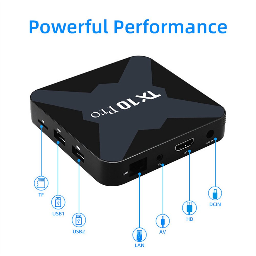 Large Capacity TX10 Pro Android 13 TV Box 8GB 128GB Dual Band 5G wifi Allwinner H616 Quad-Core Support With HD10 Set Top Box
