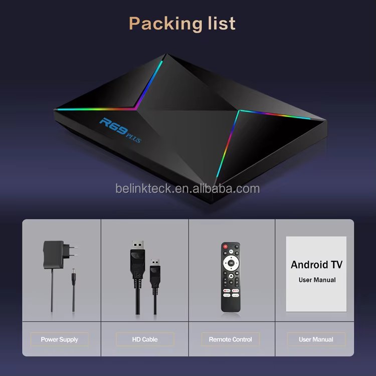 Factory Promotion Allwinner H728 Android 14 Smart Tv Box 8K Dual Wifi BT remote control 2024 best R69 plus Set Top box
