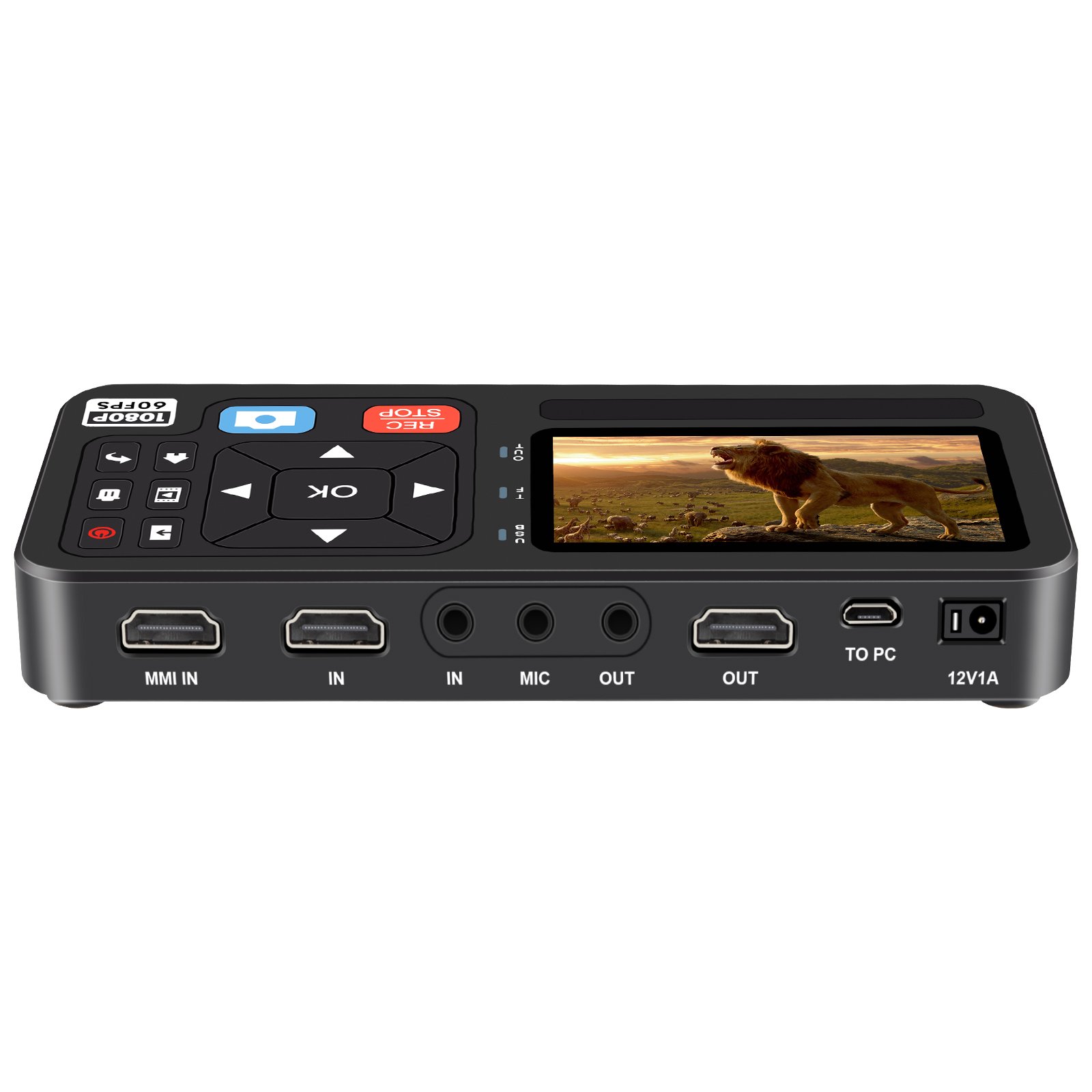 4K HDMI Video Capture Box 1080 60 fps Recorder Recording Video from AV VGA YPbPr VHS VCR DVD for Gaming Teaching Streaming