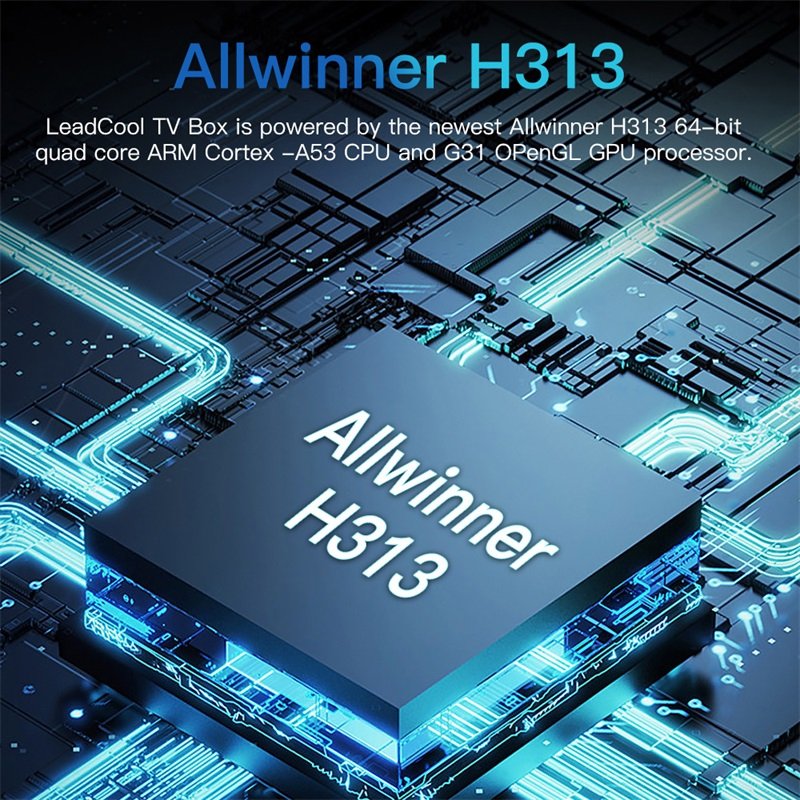 Allwinner H313 4K Android box 12 month Lxtream code fast deliver Leadcool 2GB 16GB ROM Android 4K Smart TV Box IPTV Set-top Box
