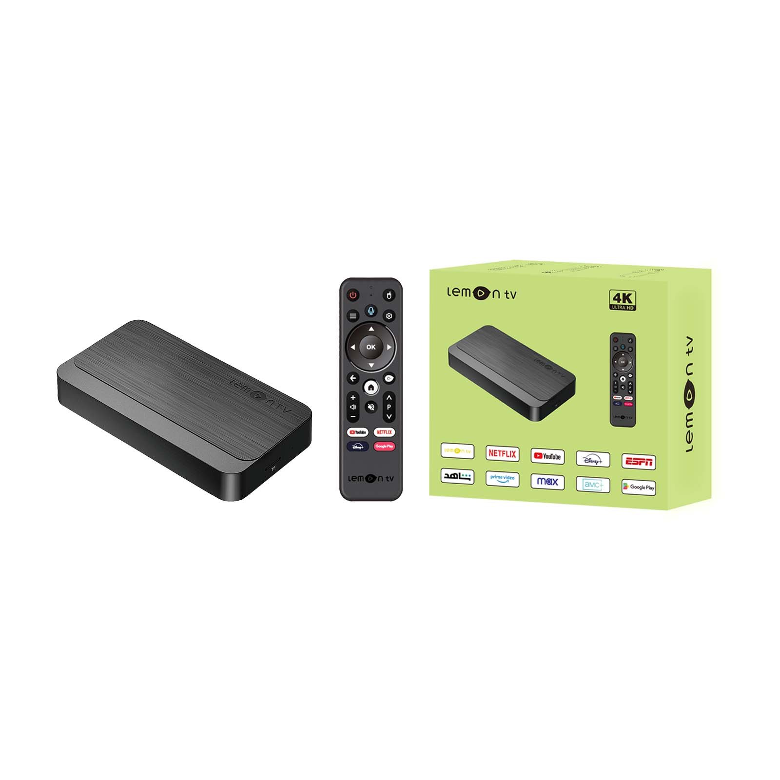 BOXPUT Lemon TV L2 Android 12 TV Box Allwinner H618 4K 2.4G 5G Wifi6 2GB 16GB BT5.4 Voice Global Media Player Set Top Receiver