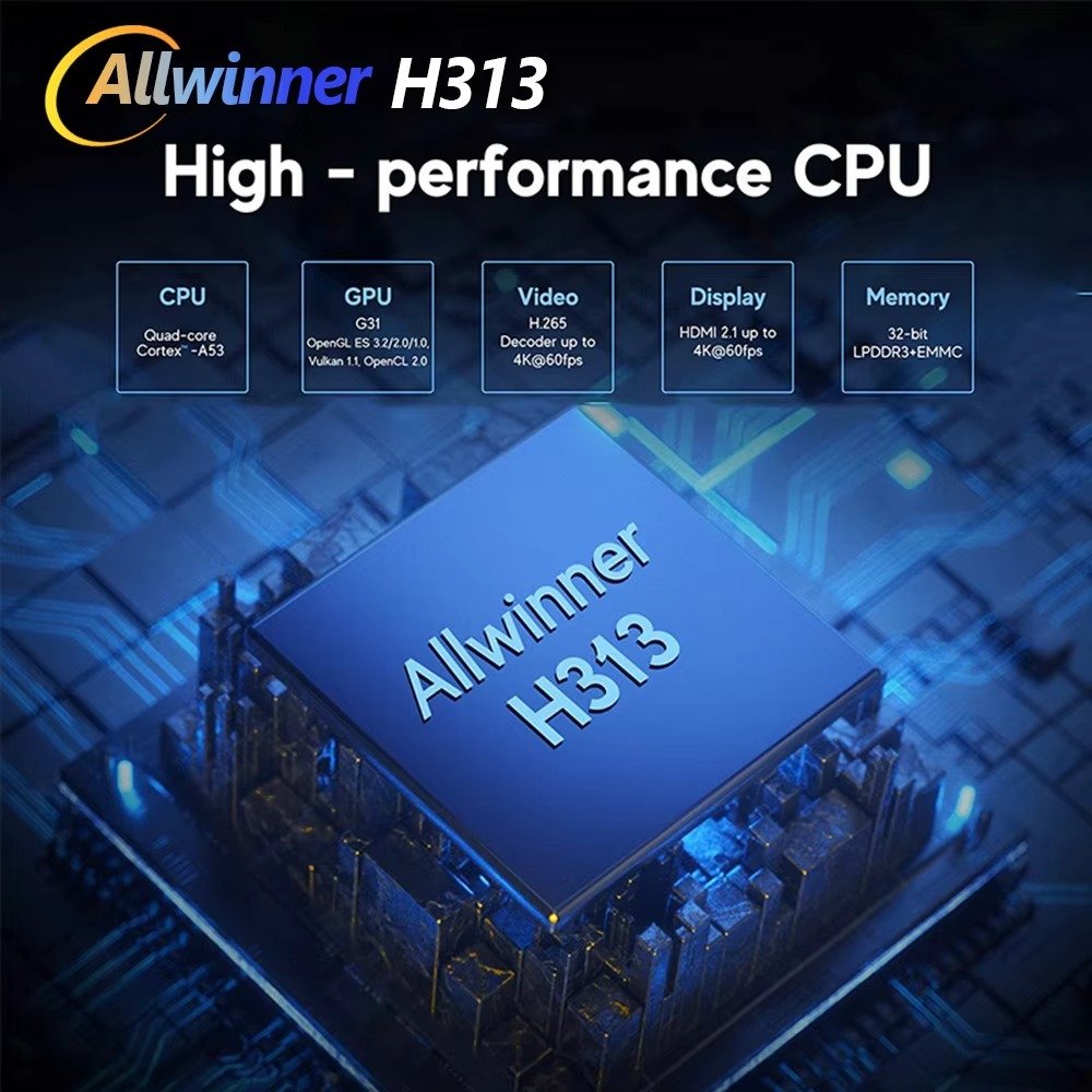 Android Smart Set Top Box Allwinner H313 8K 2GB RAM 16GB ROM TV Box Android 14 Smart Set-top Box