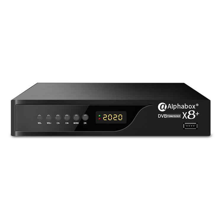 ALPHABO X8+ New Stocks newest 4k satellite tv receiver star set top box satellite receiverer decoder