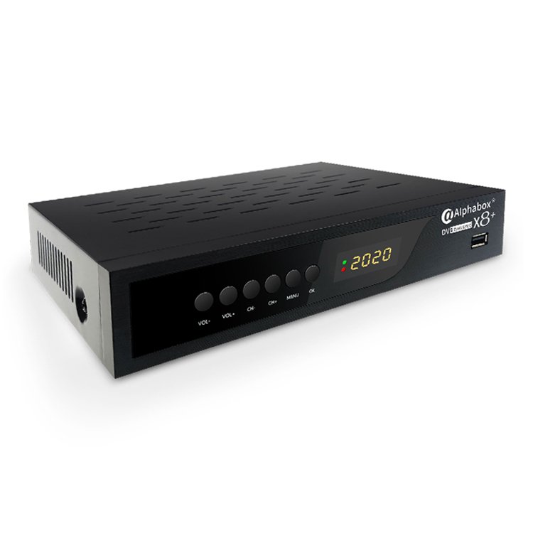 ALPHABO X8+ New Stocks newest 4k satellite tv receiver star set top box satellite receiverer decoder