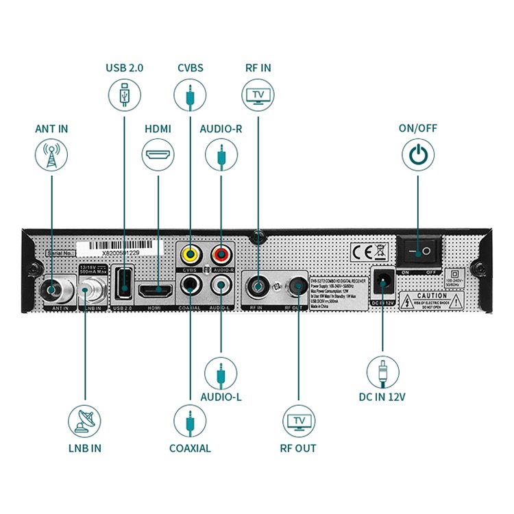 ALPHABO X8+ New Stocks newest 4k satellite tv receiver star set top box satellite receiverer decoder