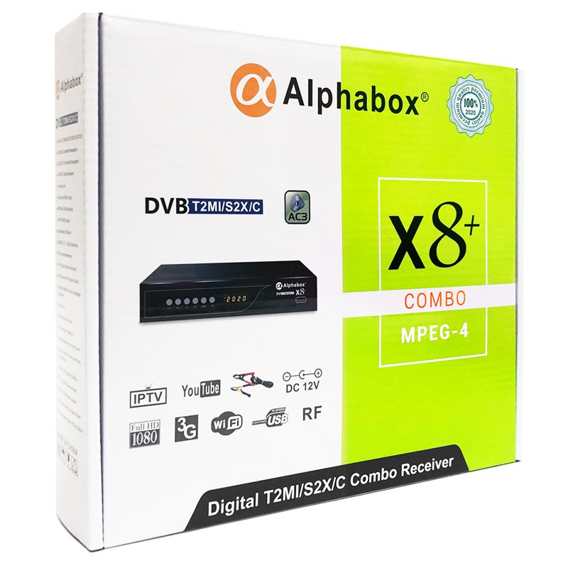 ALPHABO X8+ New Stocks newest 4k satellite tv receiver star set top box satellite receiverer decoder