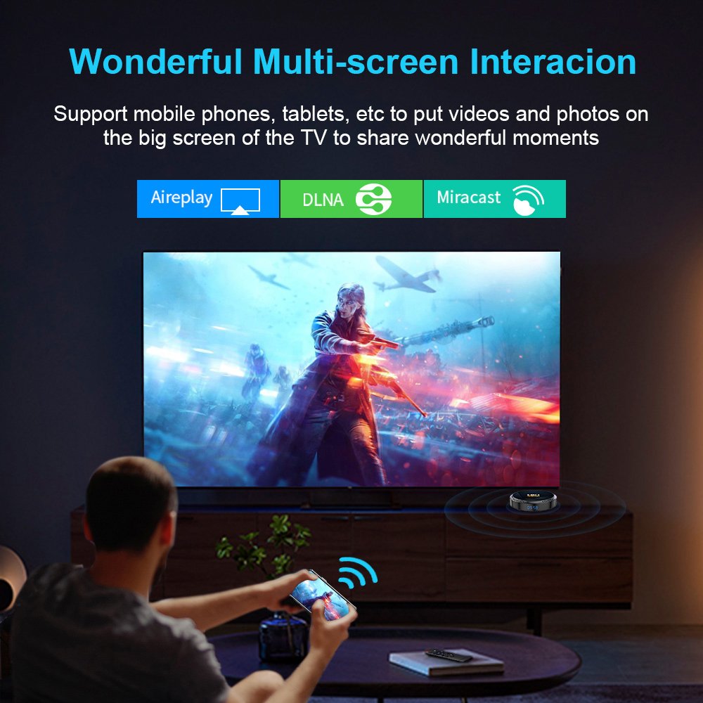 HK1 Rbox H8 4G 64G 128G Android 12 6K TV Box 2.4G 5G Dual WiFi Allwinner H618 Chip 2G 16G 4G 32G Smart Android OTT Set Top Box