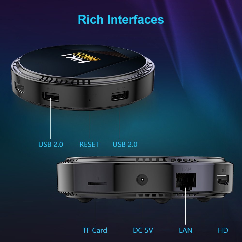 HK1 Rbox H8 4G 64G 128G Android 12 6K TV Box 2.4G 5G Dual WiFi Allwinner H618 Chip 2G 16G 4G 32G Smart Android OTT Set Top Box