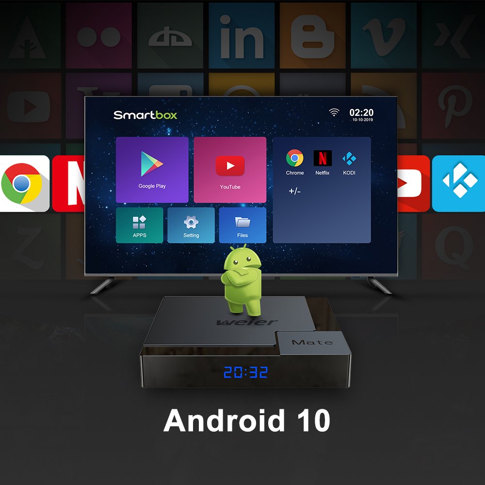 weier hot selling X96 mini Amlogic S905W 1GB 8GB Aandroid smart tv set-top box
