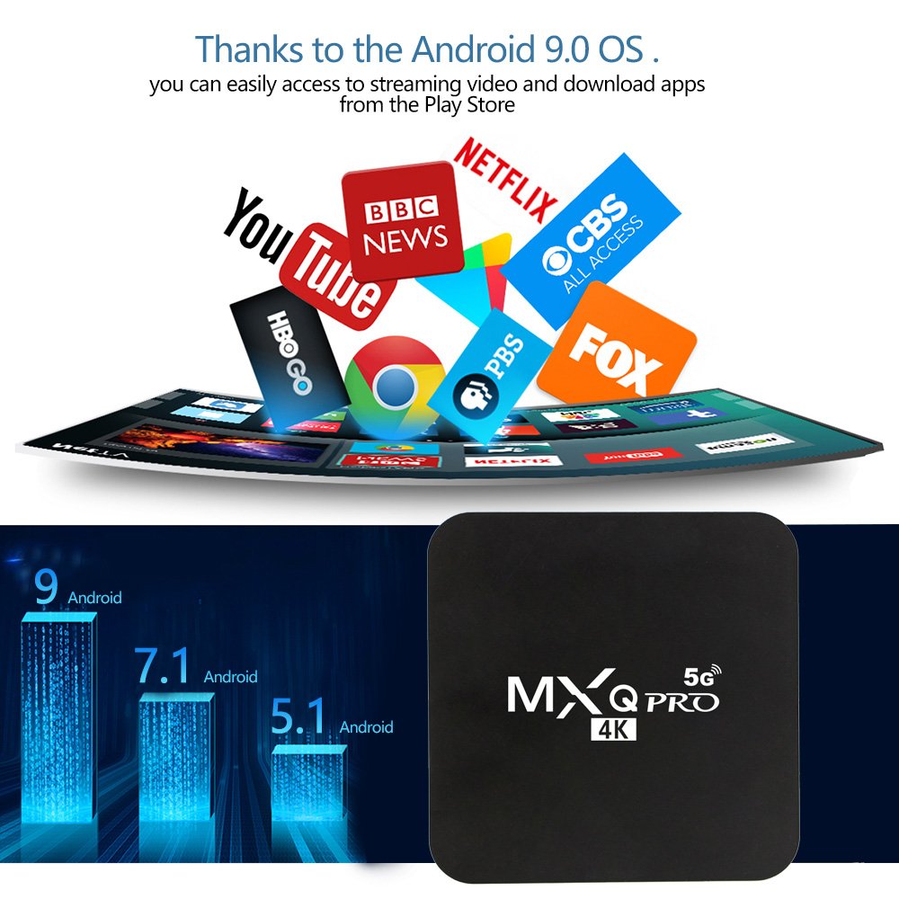 Cheapest MxqPro Android Tv Box 5g Wifi 8G 128G Media player Set-top box hot selling X96Q pro