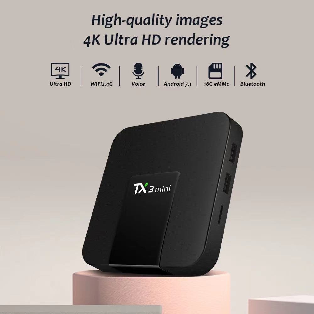 OEM Tx3 mini S905W 2G+16G 2.4GH Android7.1 WIF dual band tv box android set-top box cheap price