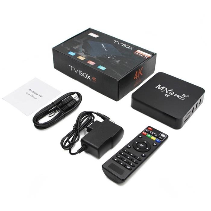 MXQ PRO Amlogic RK3228A Android 10.1 TV Box 4-Core 64-bit UK Plug 4K 5G HD H.265 Smart Android 4K Set Top Box