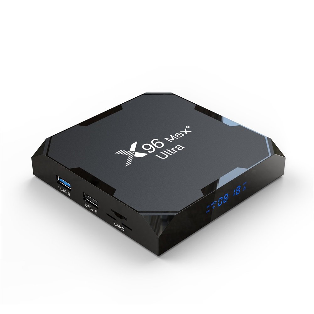 Factory Hot Sell S905X4 Android 11 X96 Max+Ultra Set Top Box 4Gb RAM 32Gb 64Gb ROM 8K smart tv box