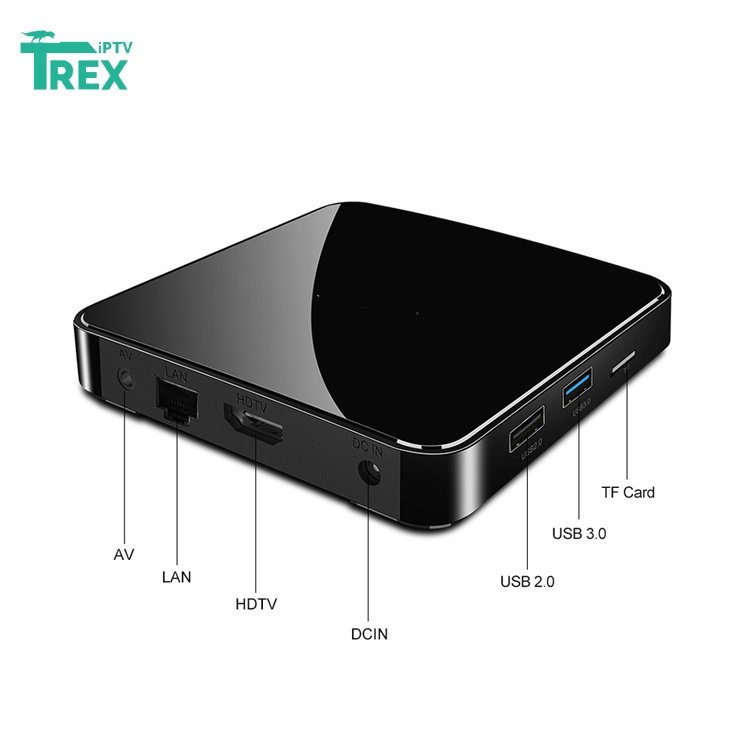 4K HD Trex Android 11.0 TV Box Amlogic S905X2 2.4G&5G dual WiFi Smart Set Top Box Streaming Media Player No Box